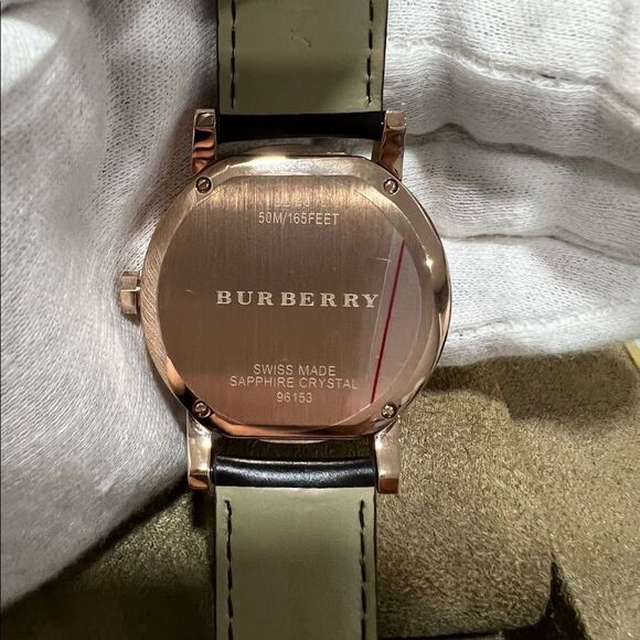 NIB Brown Leather Burberry Watch - Picture 3 of 7